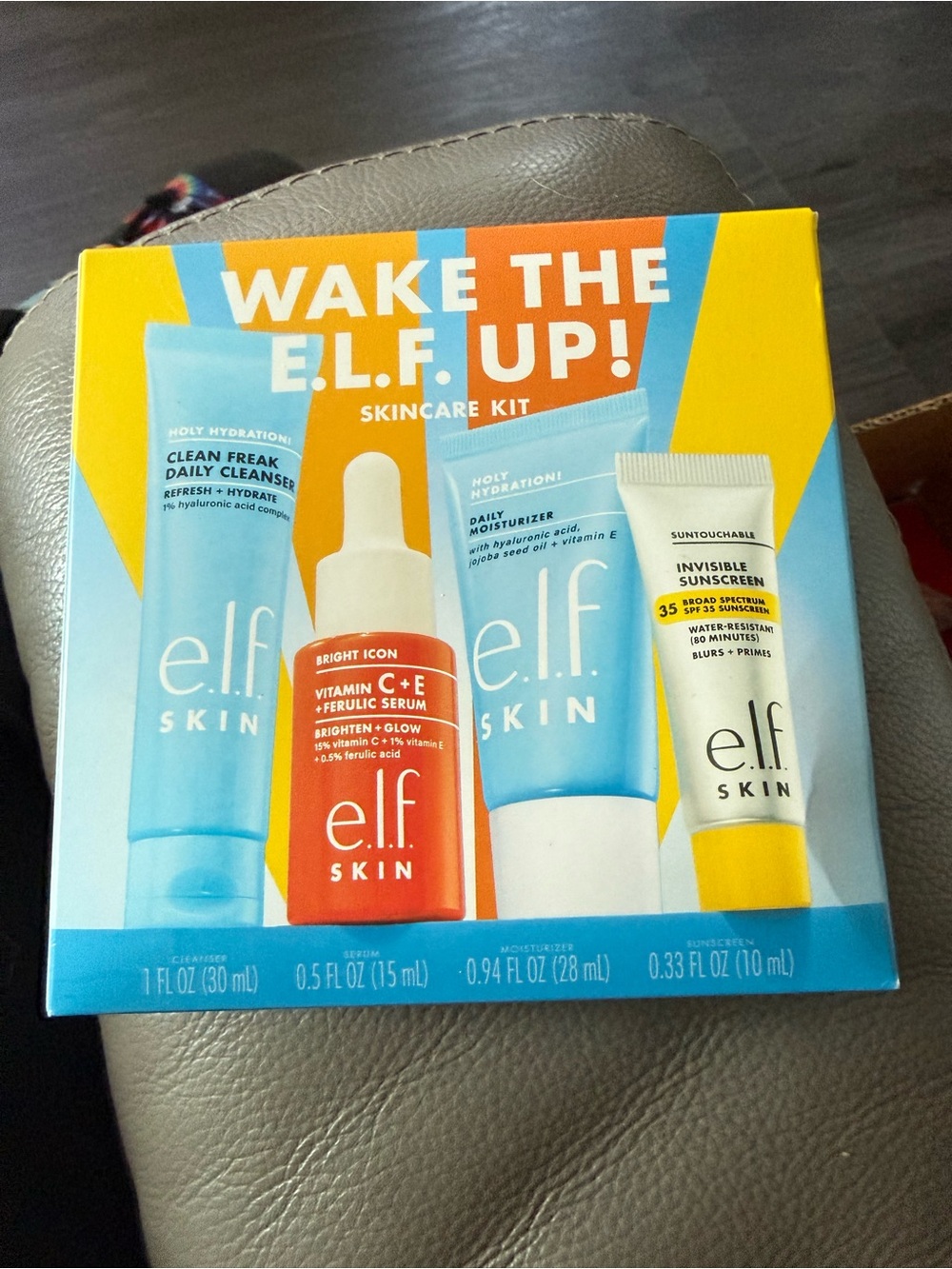 ELF Wake The E.L.F. Up! Skincare Kit - Blue, Orange, Yellow, White
